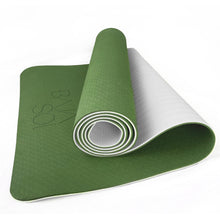 Load image into Gallery viewer, Baja Sol Yoga Mat Exercise Mats 6mm TPE Non Slip Extra Thick High Density, Friendly for Yoga,Workout,Pilates