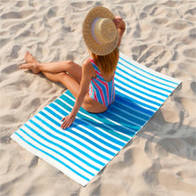 Load image into Gallery viewer, Baja Sol Extra Large, Plush  Beach Towel (40 x 70), Cotton, Striped Beach, Pool, Bath Towel
